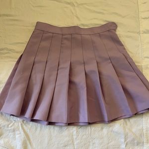 light purple pleated skirt from american apparel